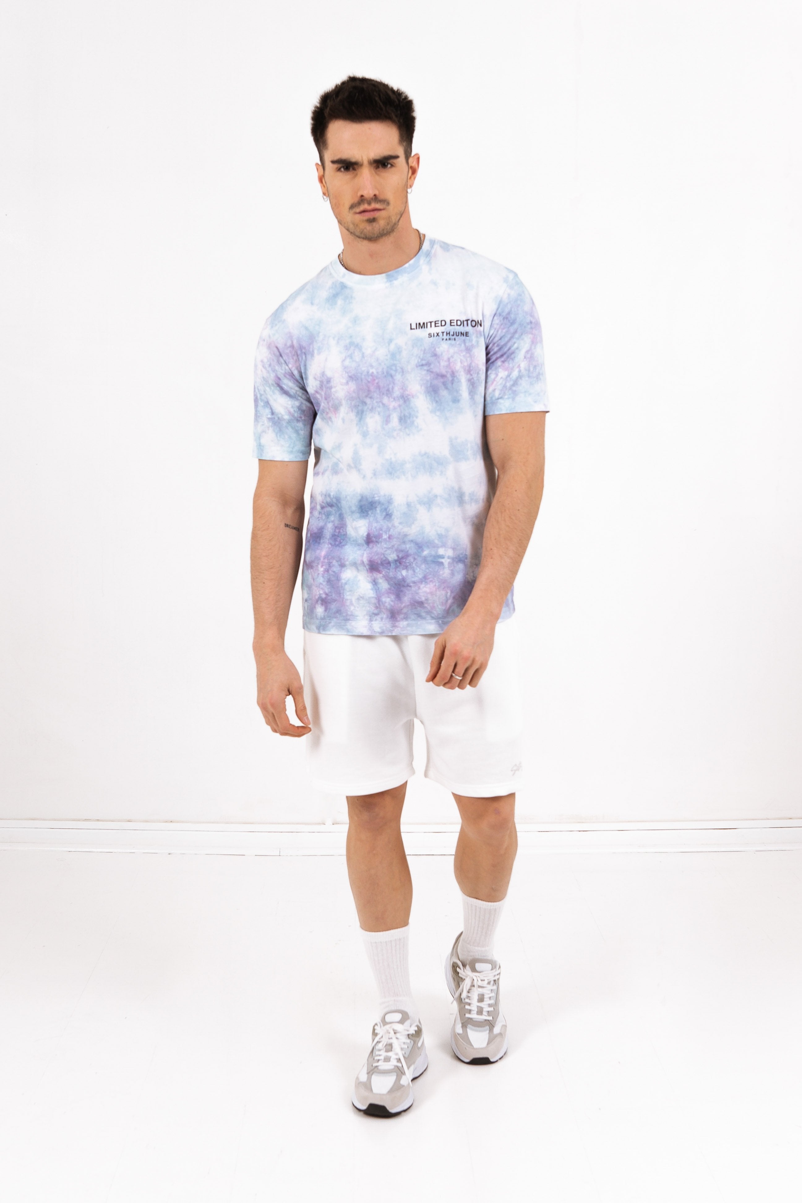 Sixth June - Short logo signature Blanc