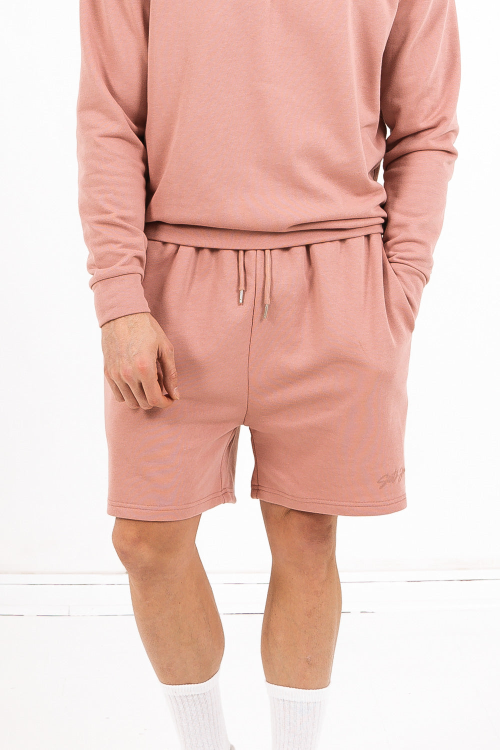 Sixth June - Short logo signature Rose foncé