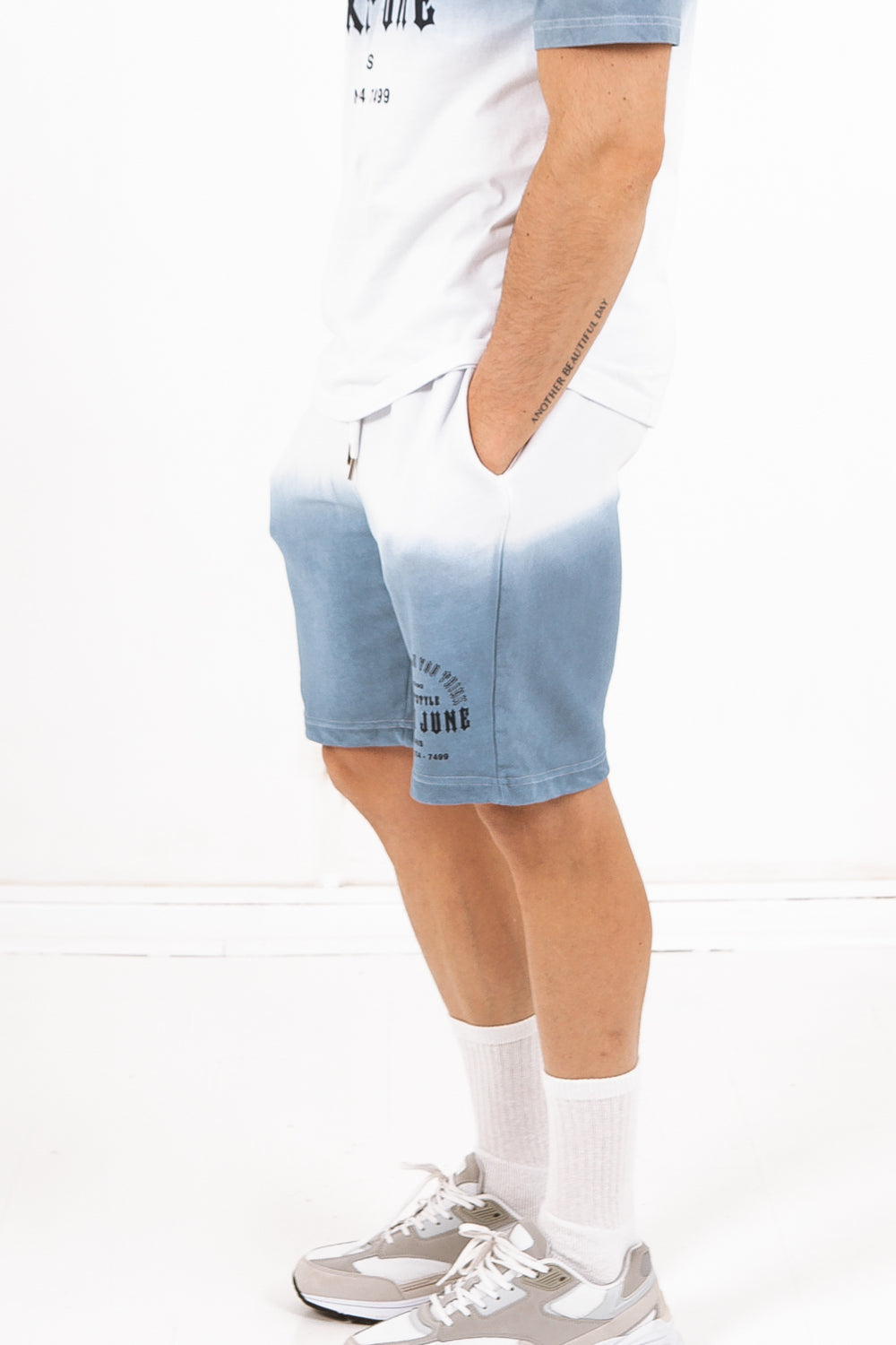 Sixth June - Short délavé sooner than you think bleu