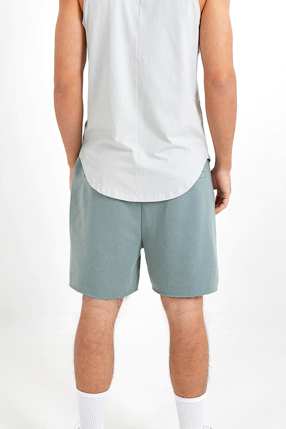 Sixth June - Short barcode bords francs Vert foncé