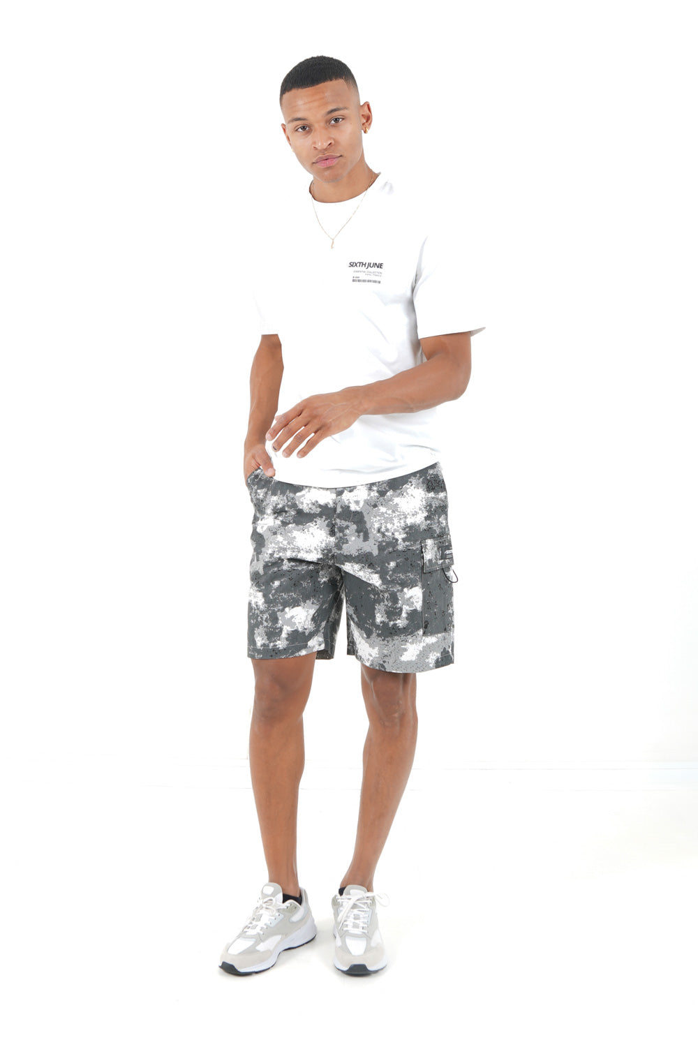 Sixth June - Short cargo montagne Gris foncé