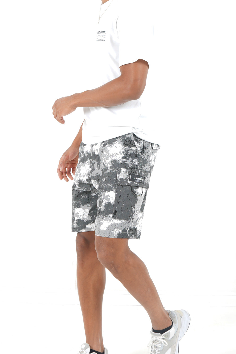 Sixth June - Short cargo montagne Gris foncé