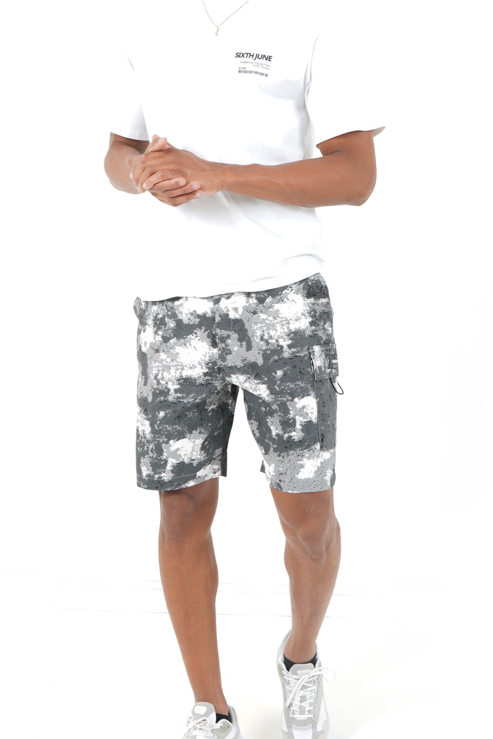 Sixth June - Short cargo montagne Gris foncé