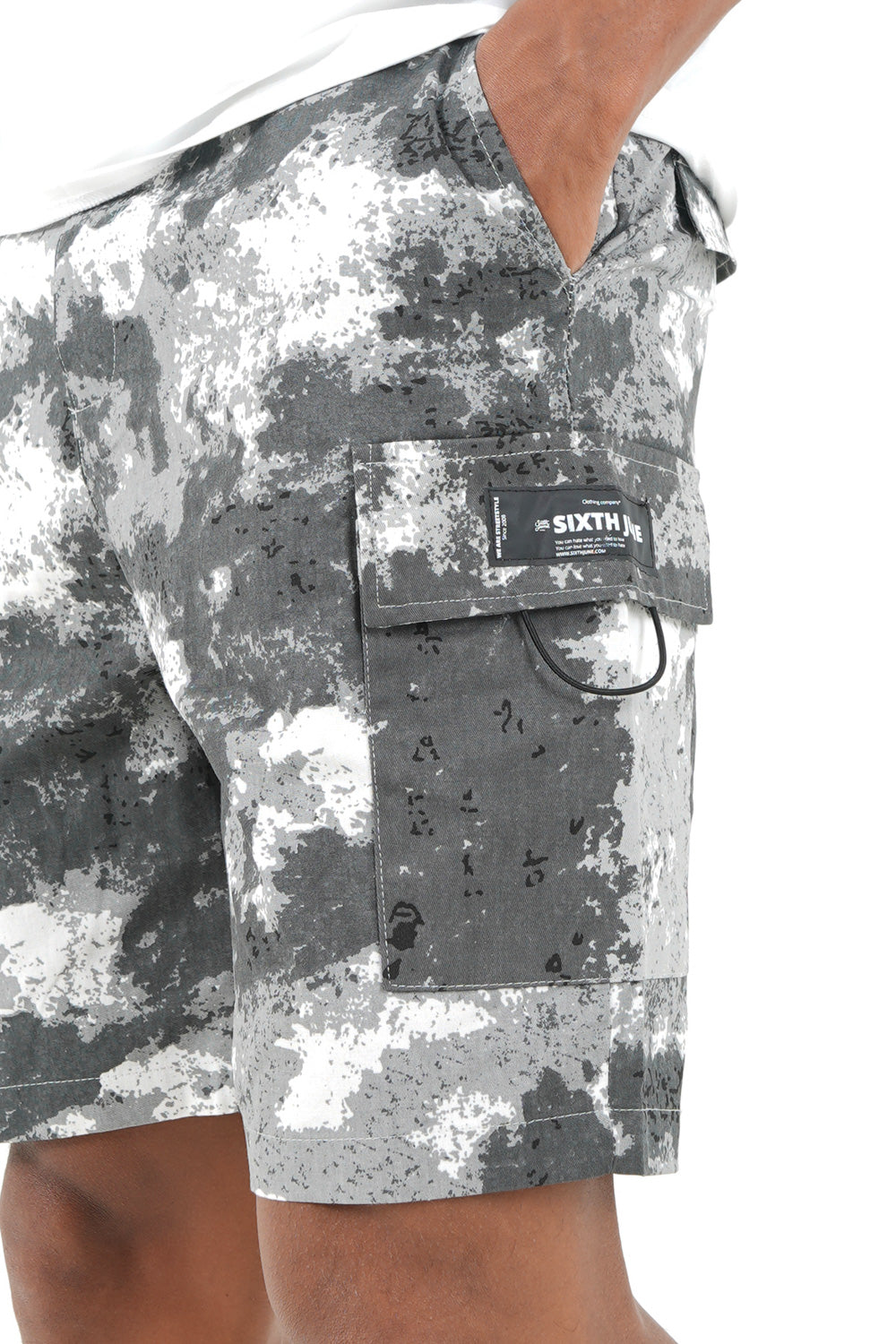 Sixth June - Short cargo montagne Gris foncé