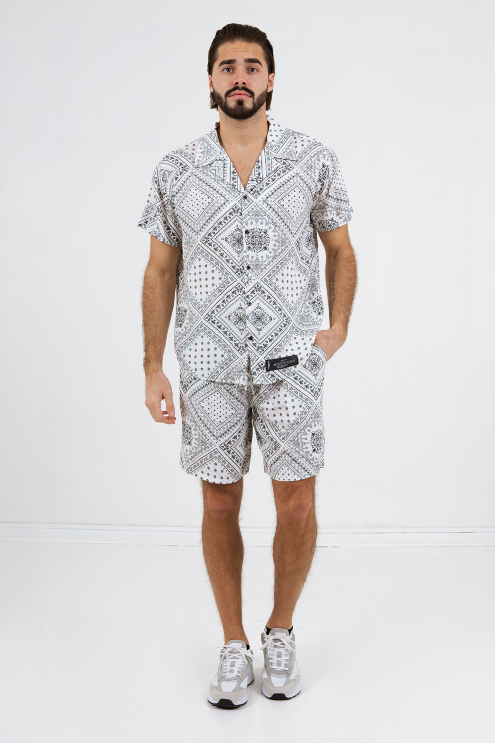 Sixth June - Short bandana fluide Blanc