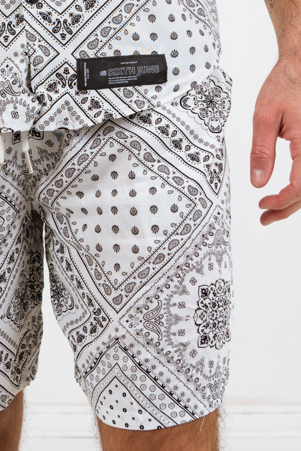 Sixth June - Short bandana fluide Blanc