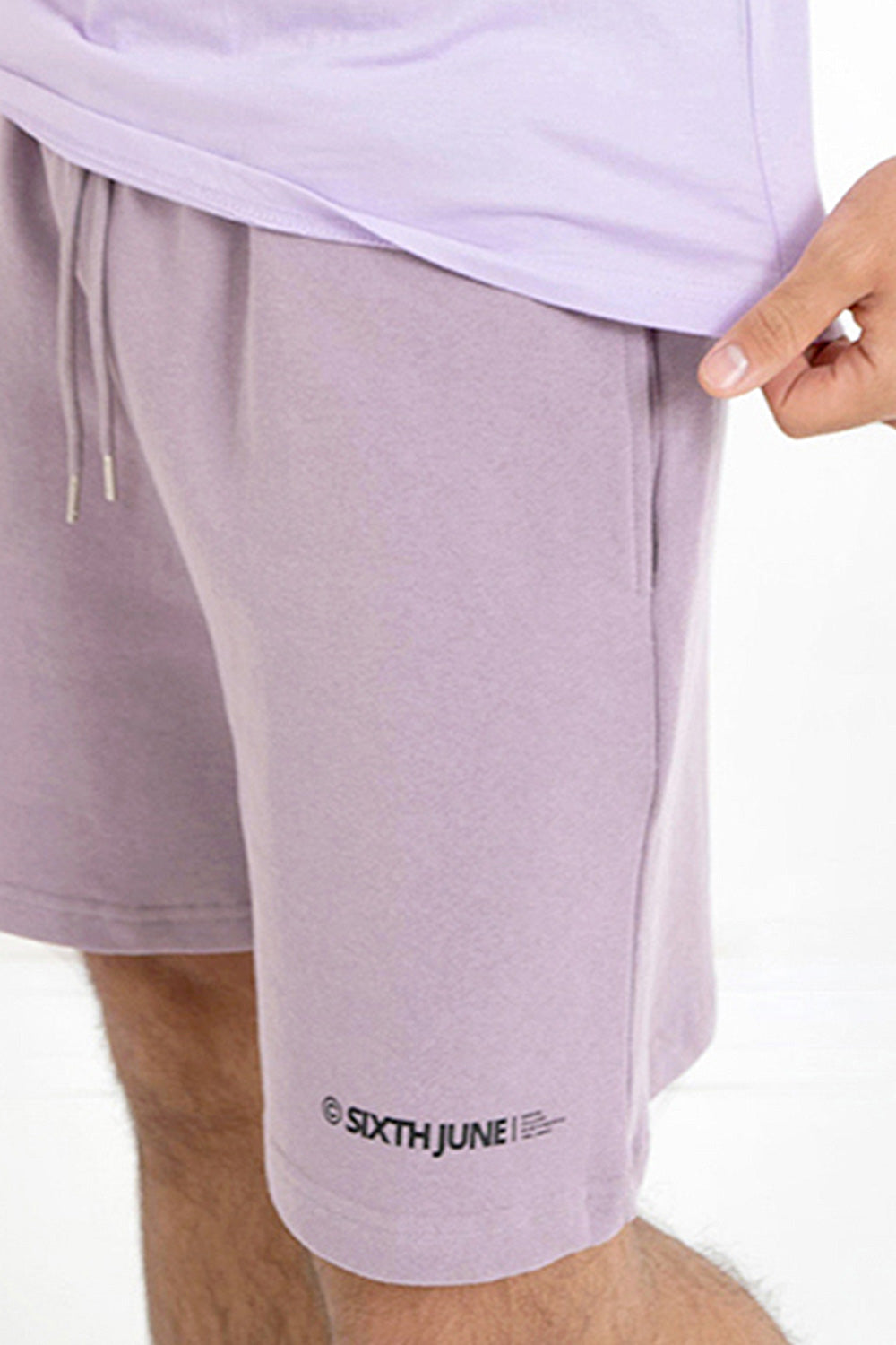 Sixth June - Short essential logo Violet foncé