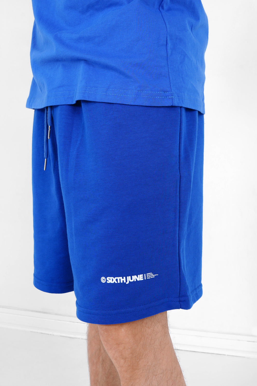 Sixth June - Short logo imprimé Bleu