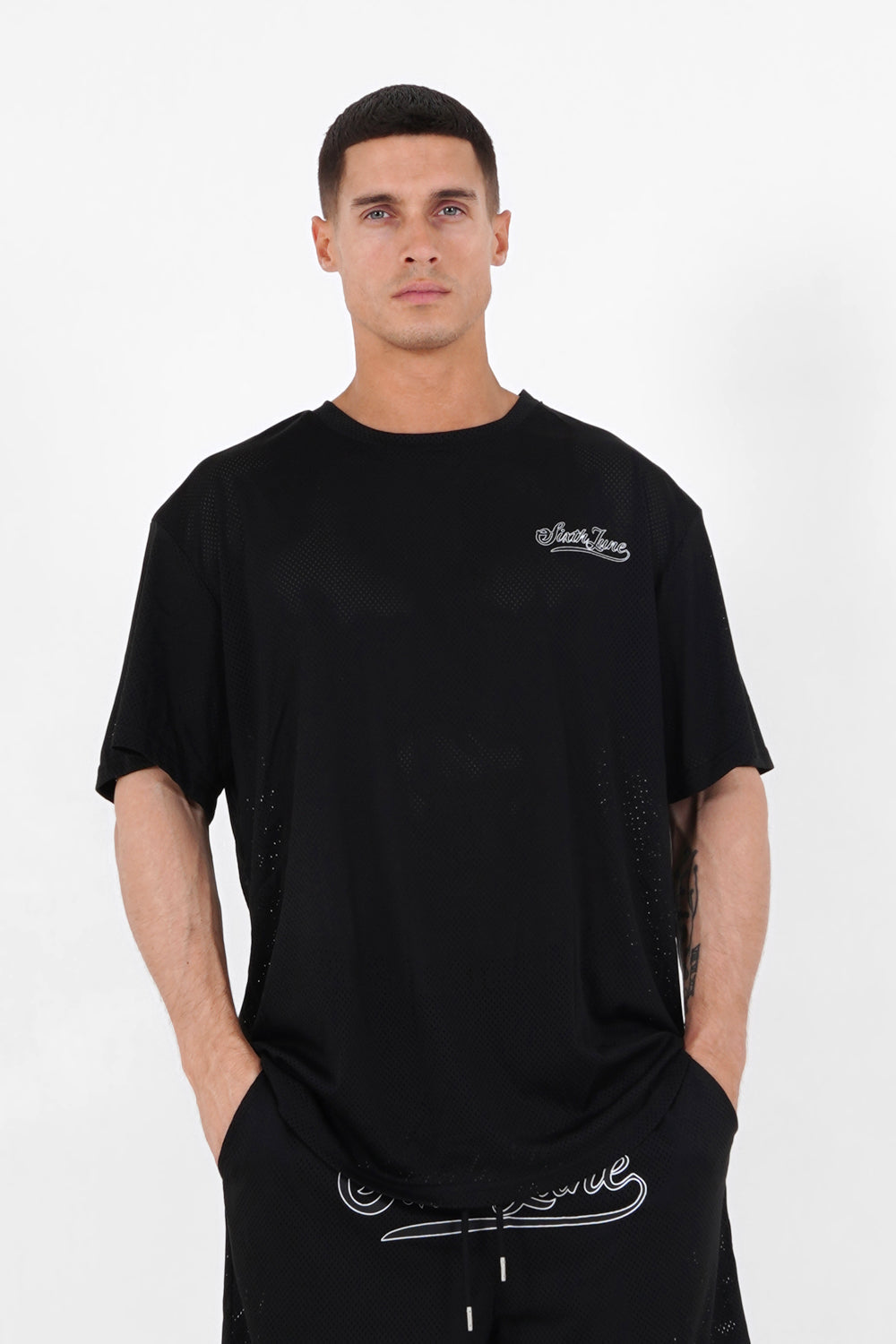 Sixth June - Maillot mesh logo signature Noir