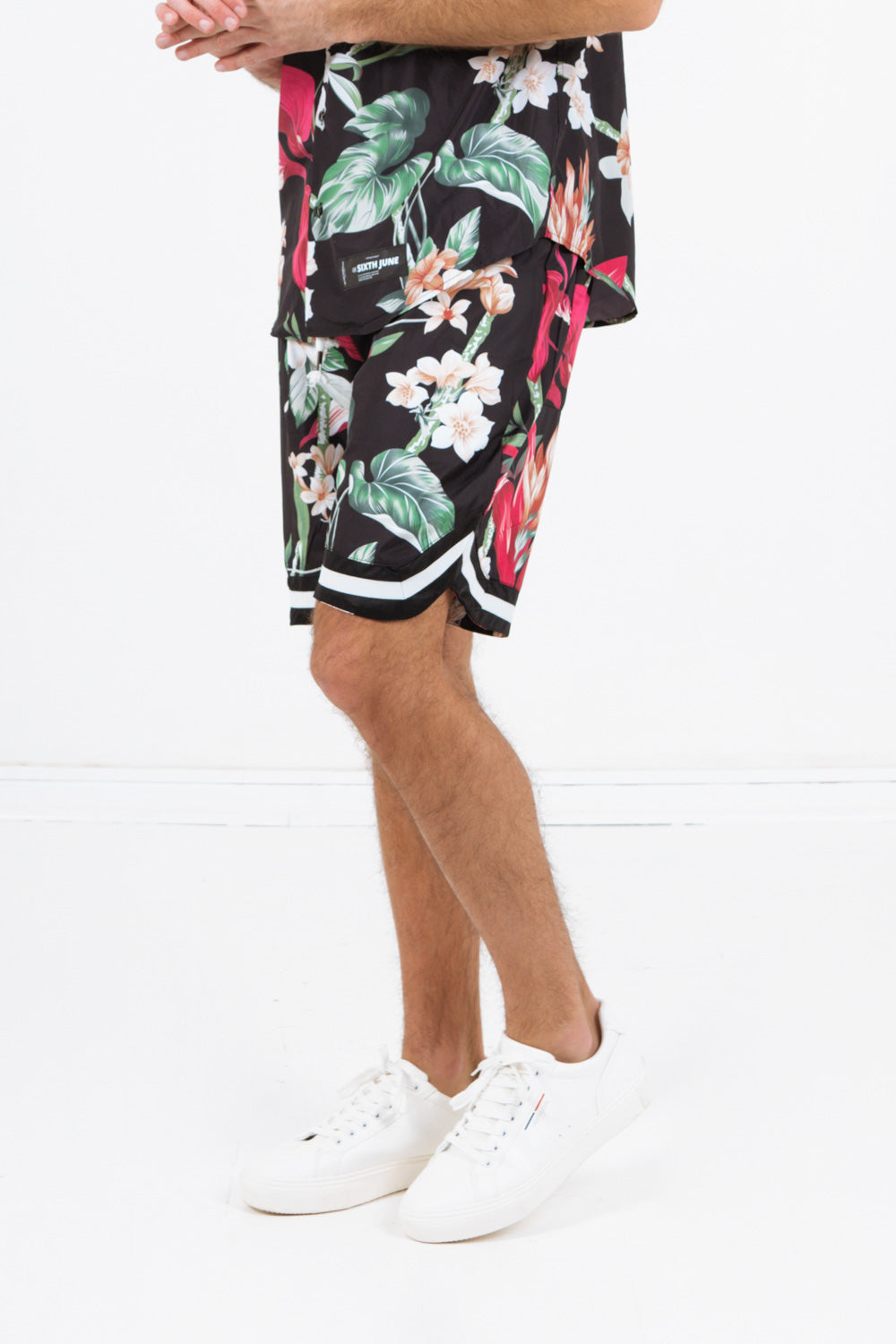 Sixth June - Short à fleurs fluide noir