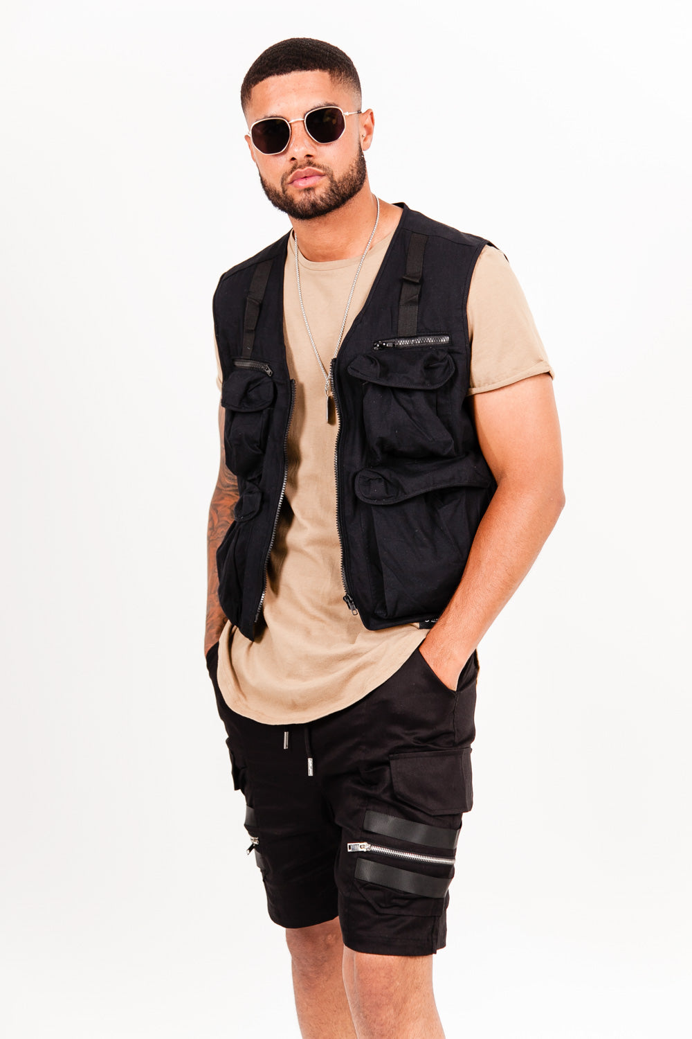 Sixth June - Short cargo tactique noir