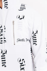 Sixth June - Sweatshirt all over gothique Blanc