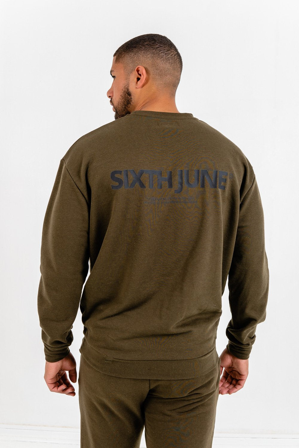 Sweatshirt logo confort Kaki