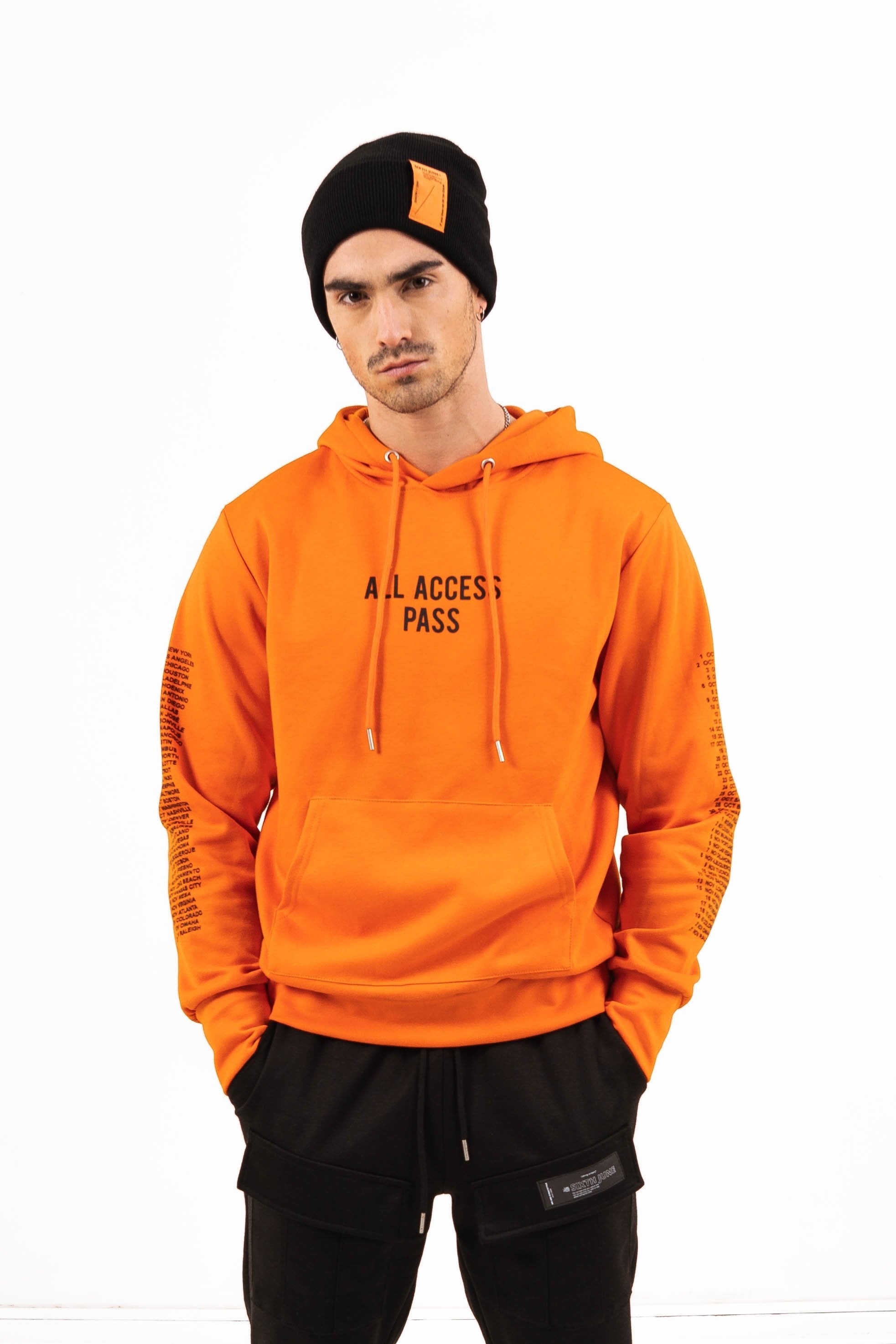 Monsters Tour hoodie orange