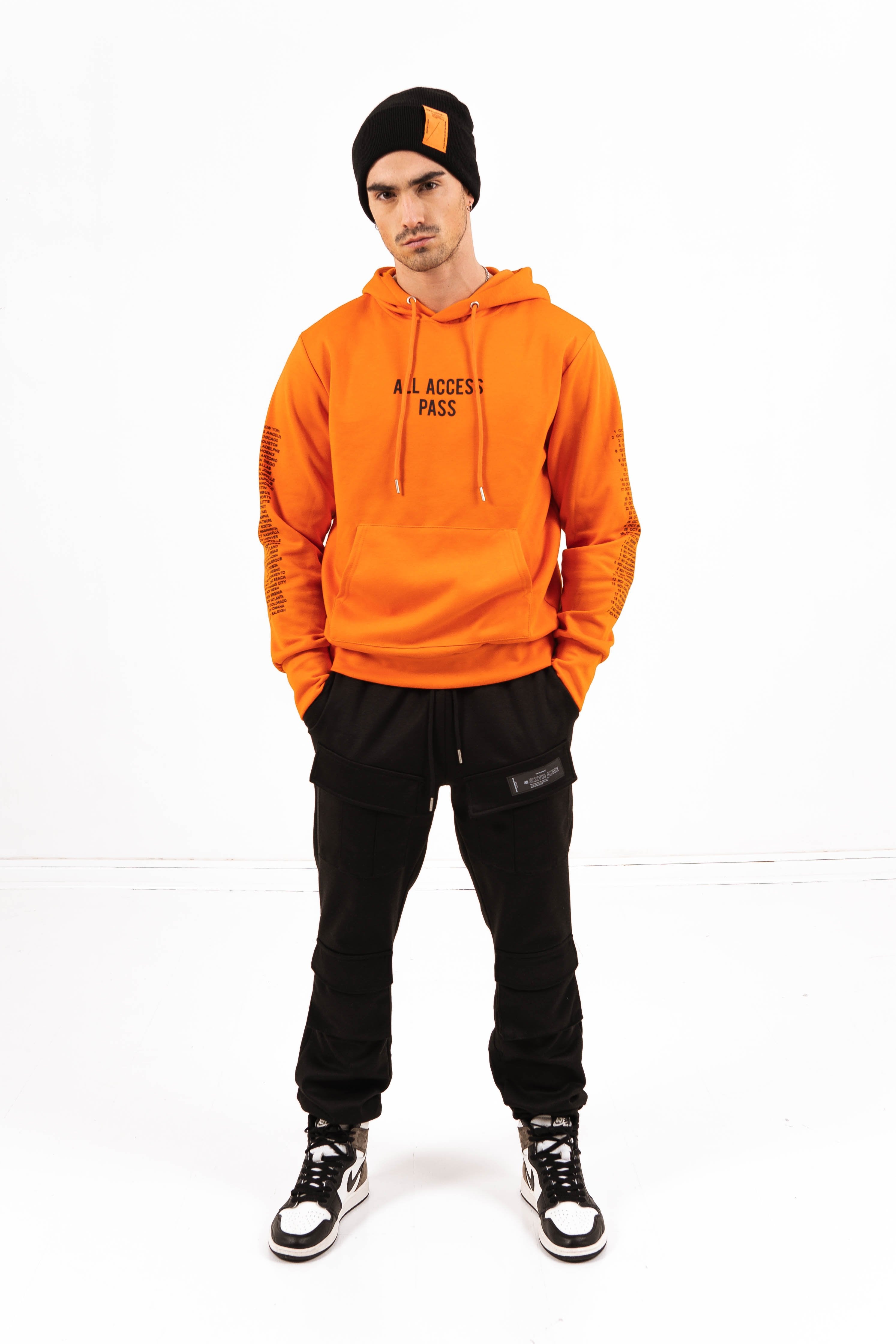 Monsters Tour hoodie orange