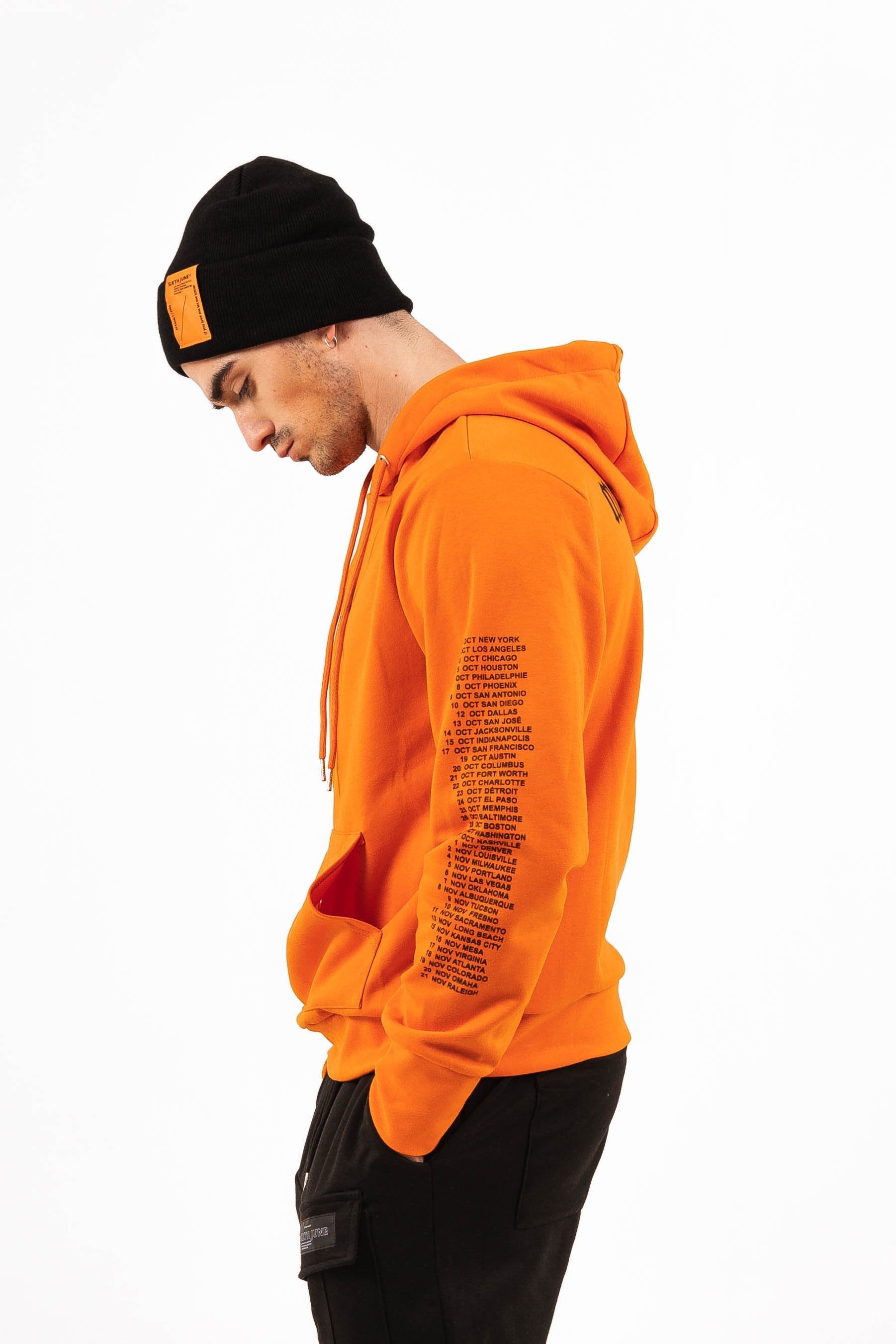 Monsters Tour hoodie orange
