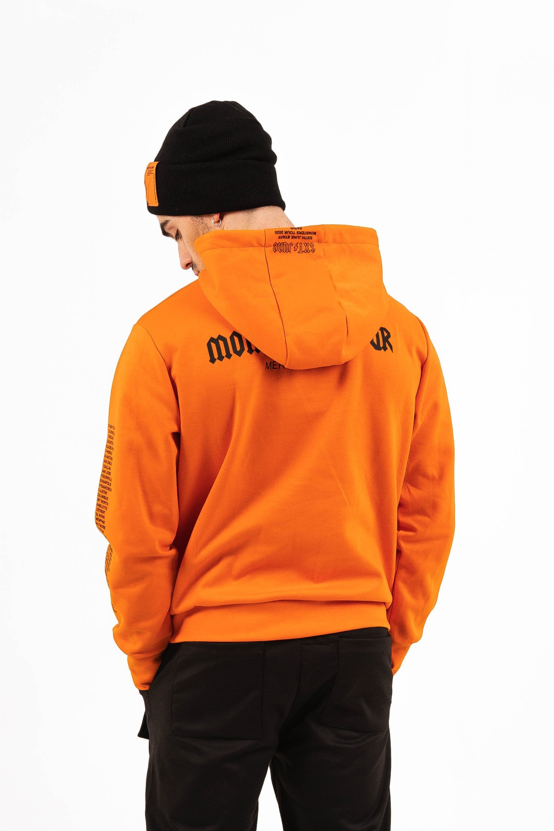 Monsters Tour hoodie orange