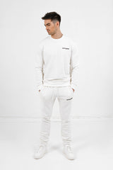 Sixth June - Sweatshirt soft logo brodé Blanc