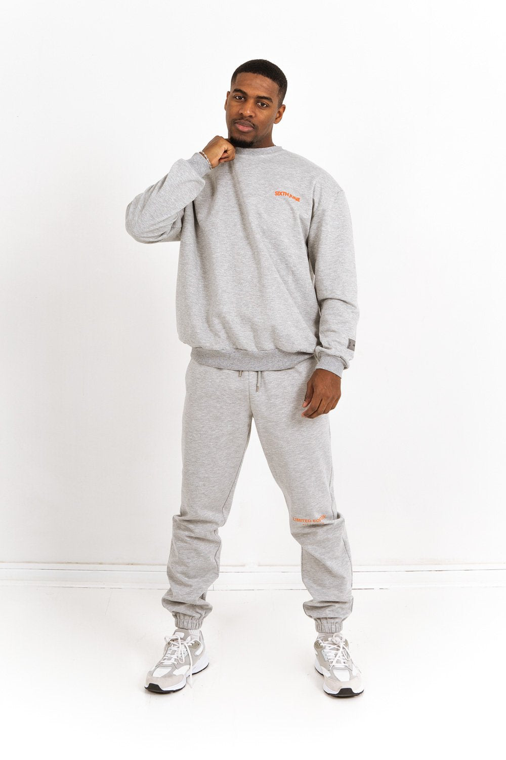 Sixth June - Sweat réfléchissant patch logo Gris