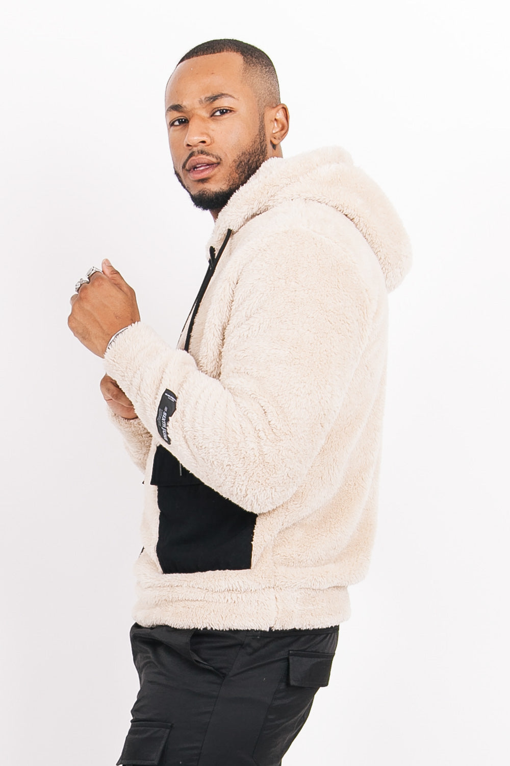 Sixth June - Sweat à capuche confort duveteux beige