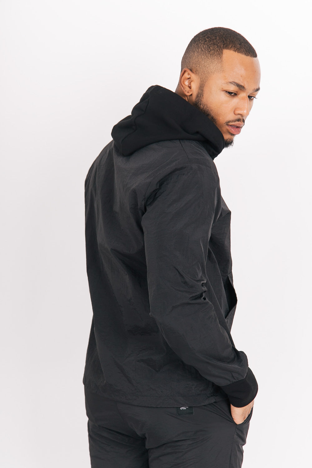 Sixth June - Sweat à capuche nylon noir