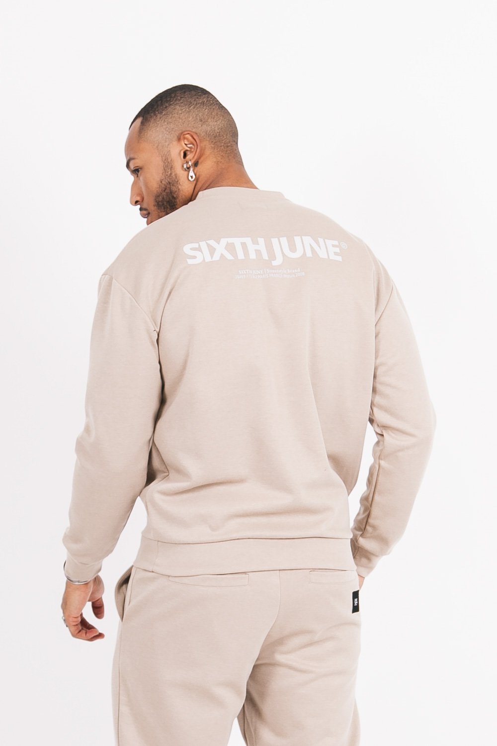 Sixth June - Sweat basique logo Beige