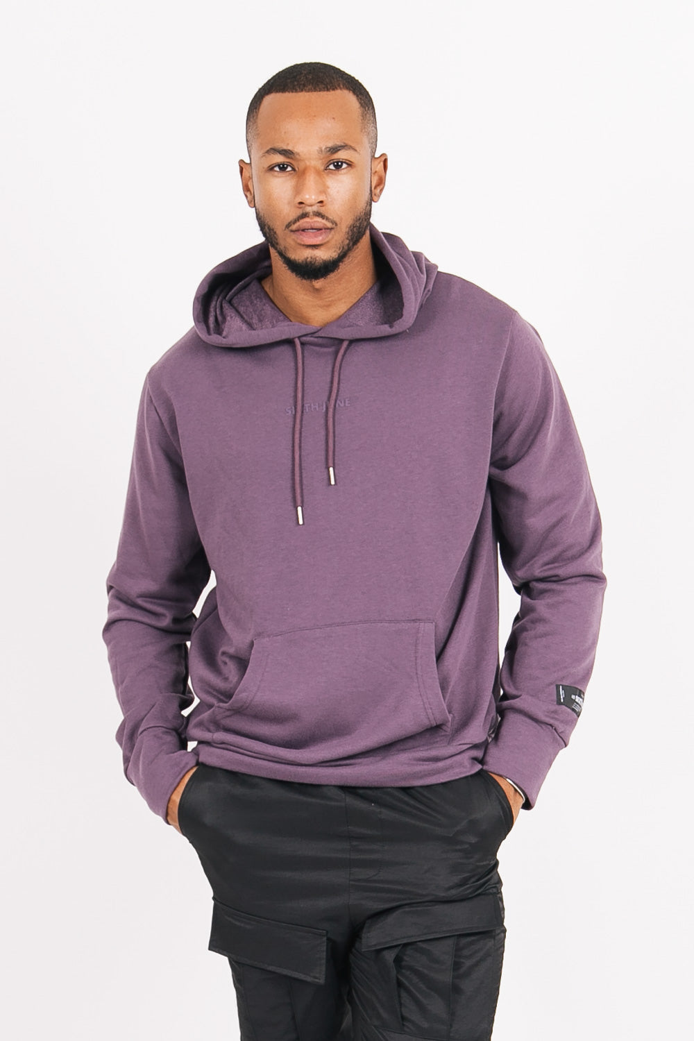 Sixth June - Sweat à capuche basique logo violet
