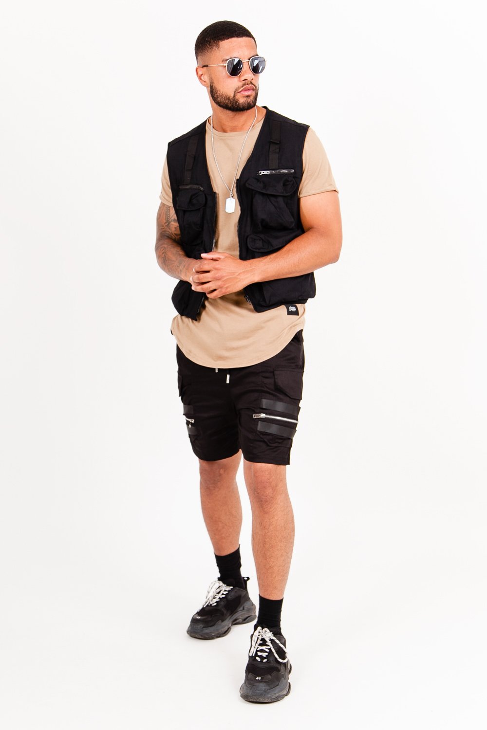 Sixth June - Gilet court multipoches Noir