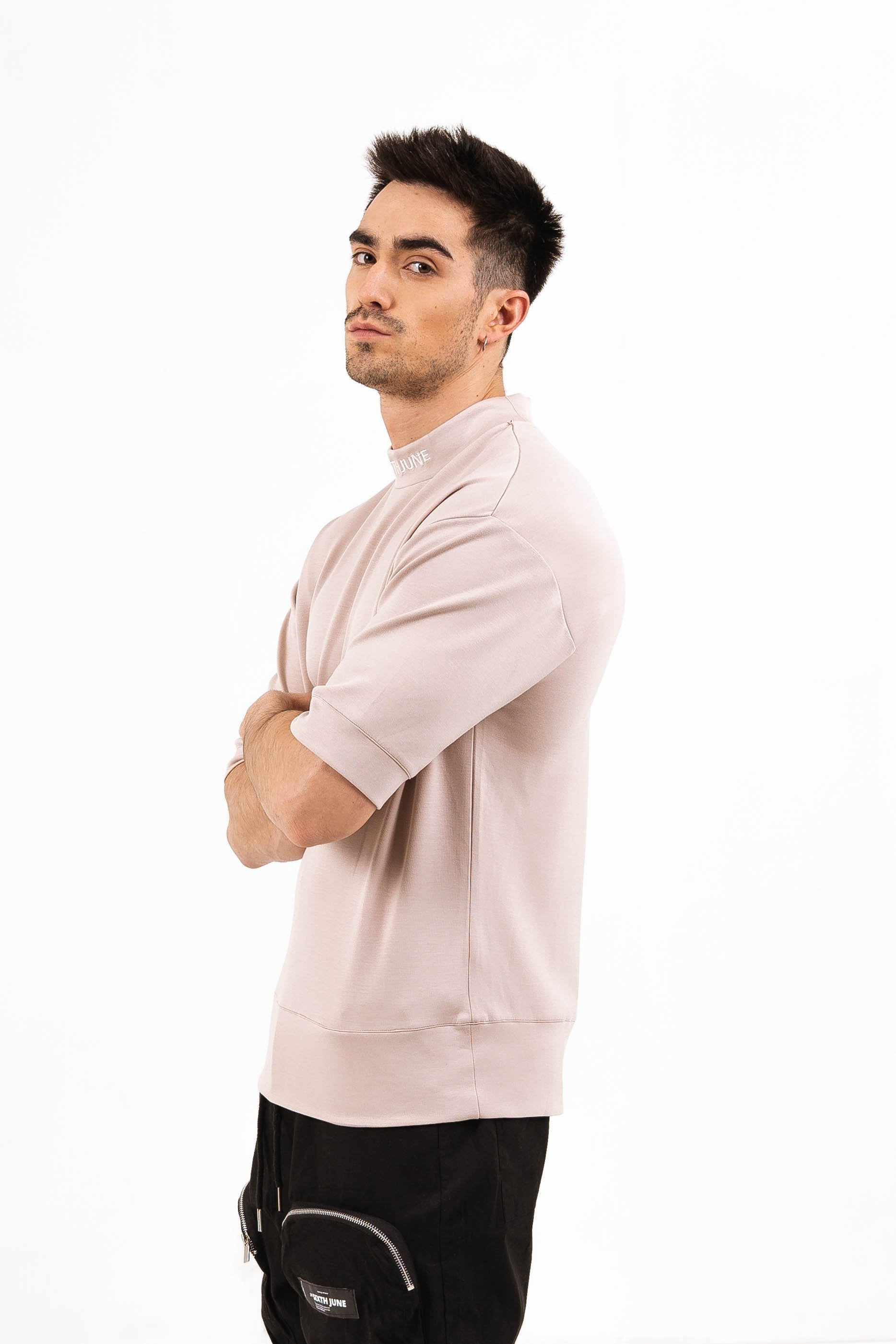 Sixth June - T-shirt manches mi-longues col Beige