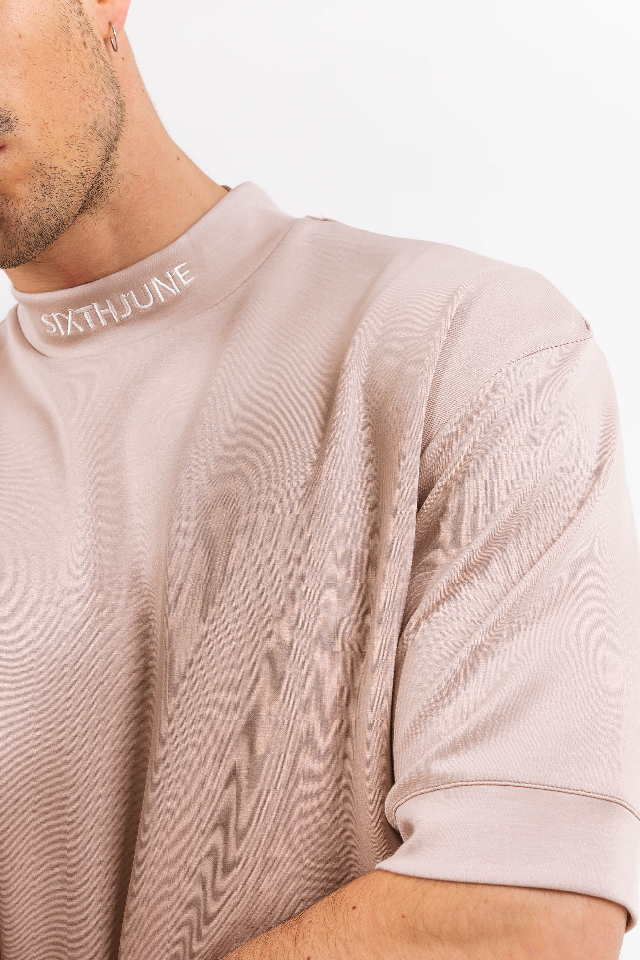 Sixth June - T-shirt manches mi-longues col Beige