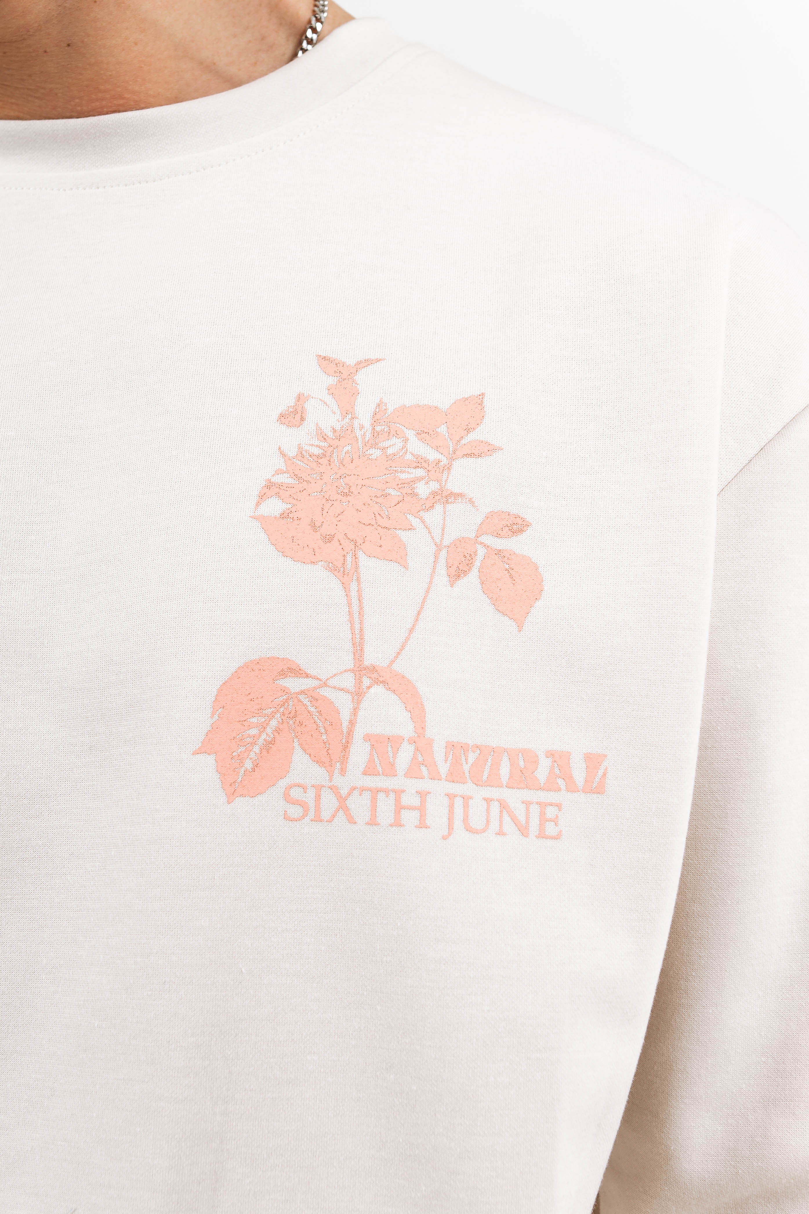 Sweatshirt natural pastel blanc