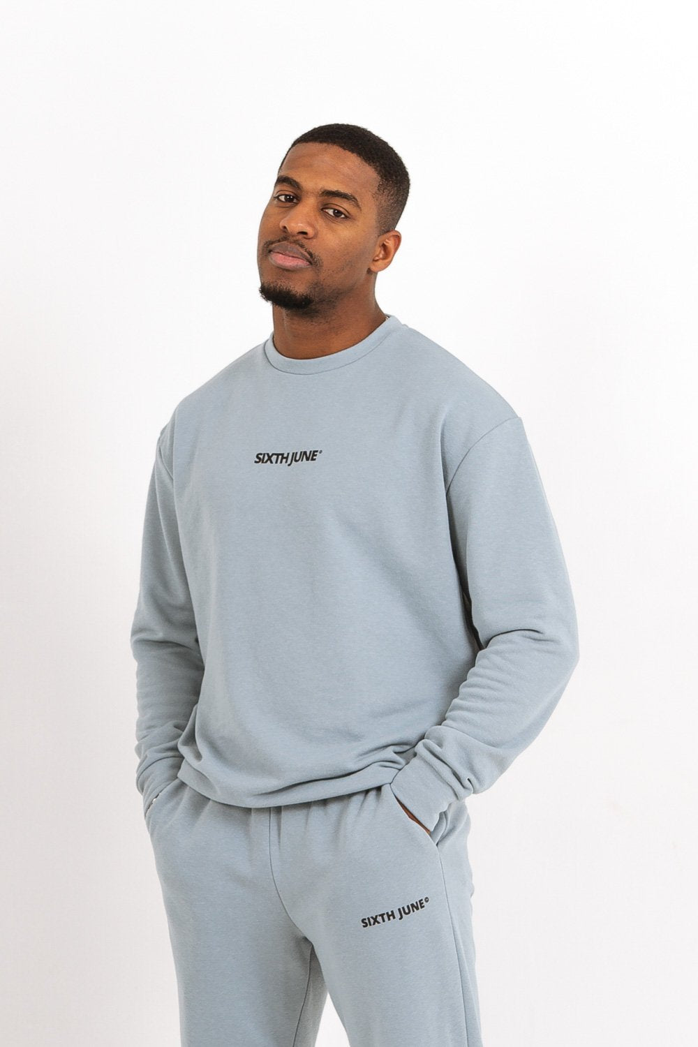 Sweatshirt logo confort Bleu
