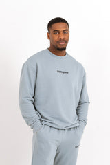 Sweatshirt logo confort Bleu