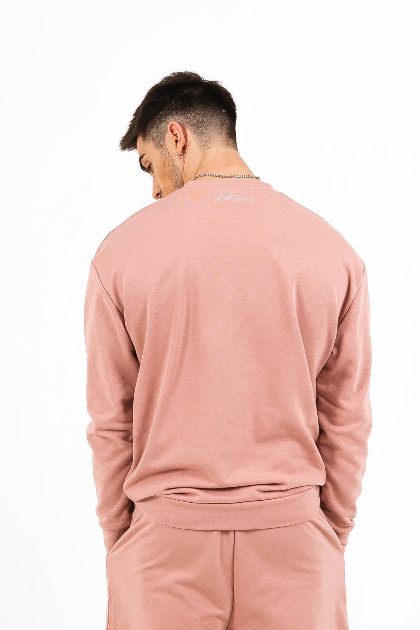 Embossed logo signature pink