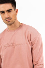 Sweatshirt logo signature relief rose