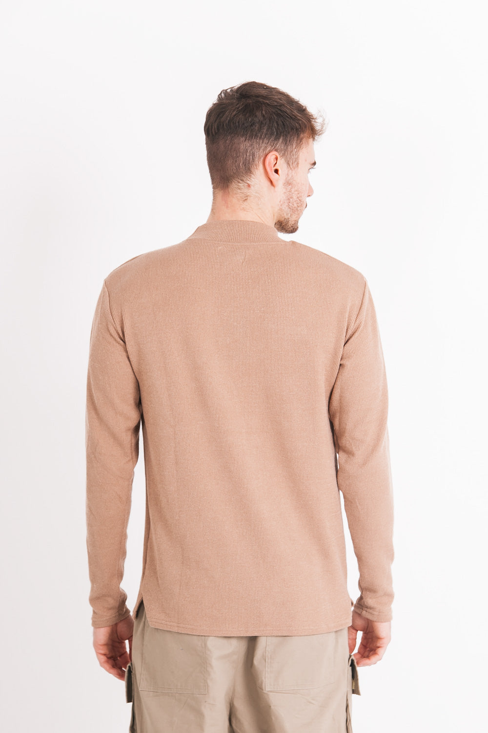 Sixth June - Pull en maille poche cargo beige