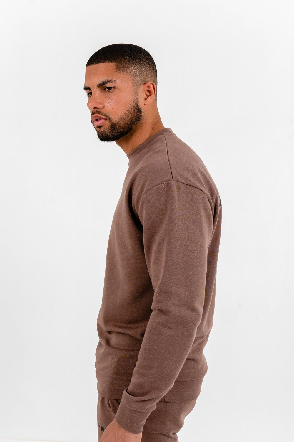 Bequemes Logo-Sweatshirt Braun