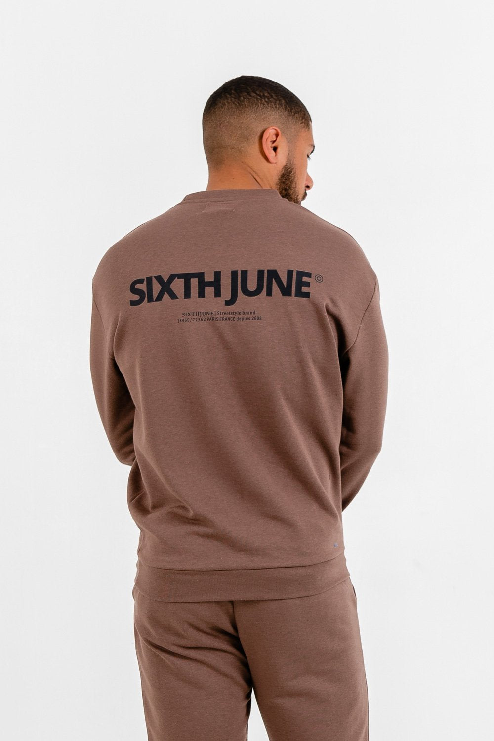 Bequemes Logo-Sweatshirt Braun