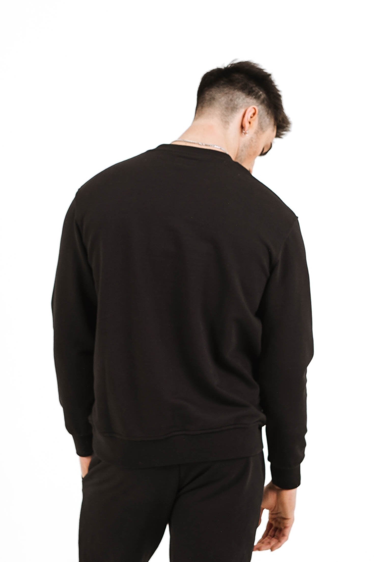 Sixth June - Sweatshirt soft logo brodé Noir