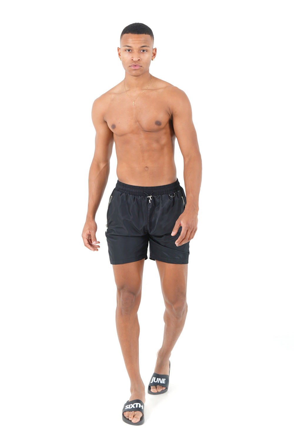 Sixth June - Short de bain poches Noir