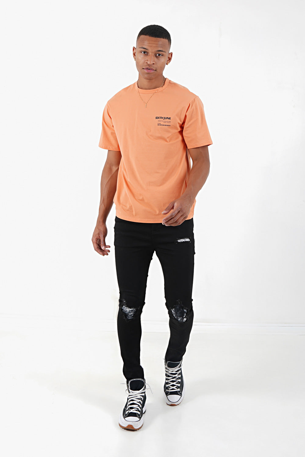 Sixth June - T-shirt barcode Orange