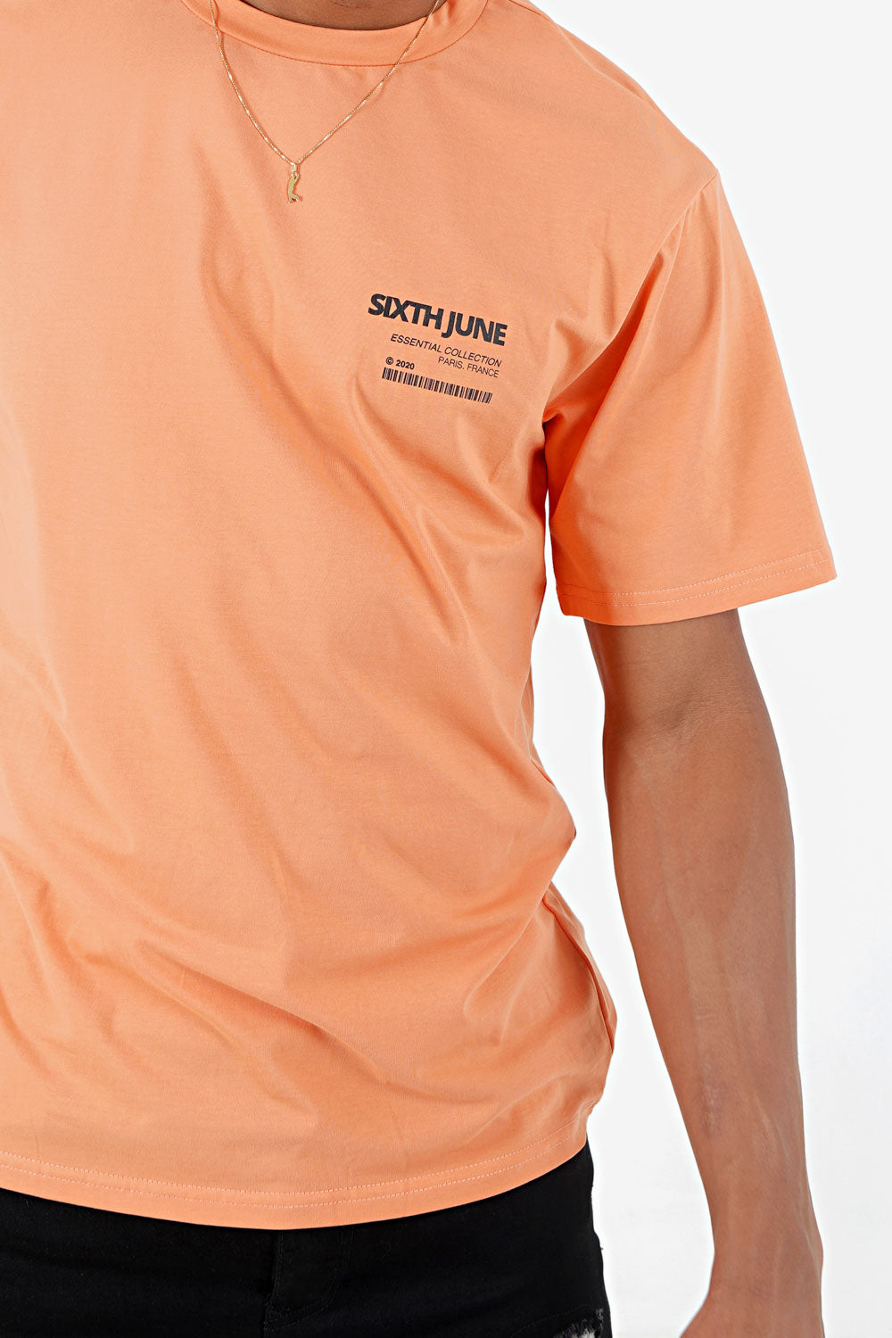 Sixth June - T-shirt barcode Orange