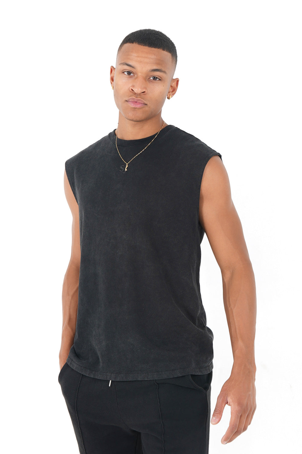 Sixth June - Pull sans manches monogramme SJ Noir