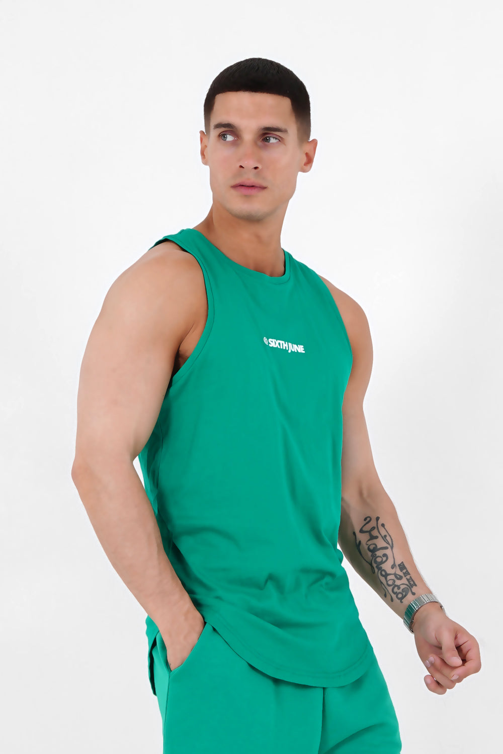 Sixth June - Débardeur logo imprimé Vert