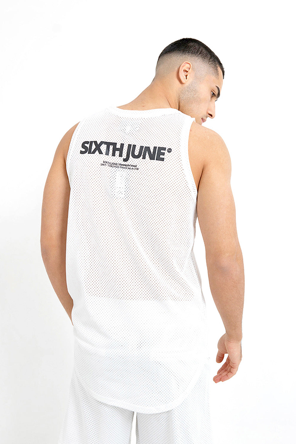 Sixth June - Débardeur maillot mesh Blanc