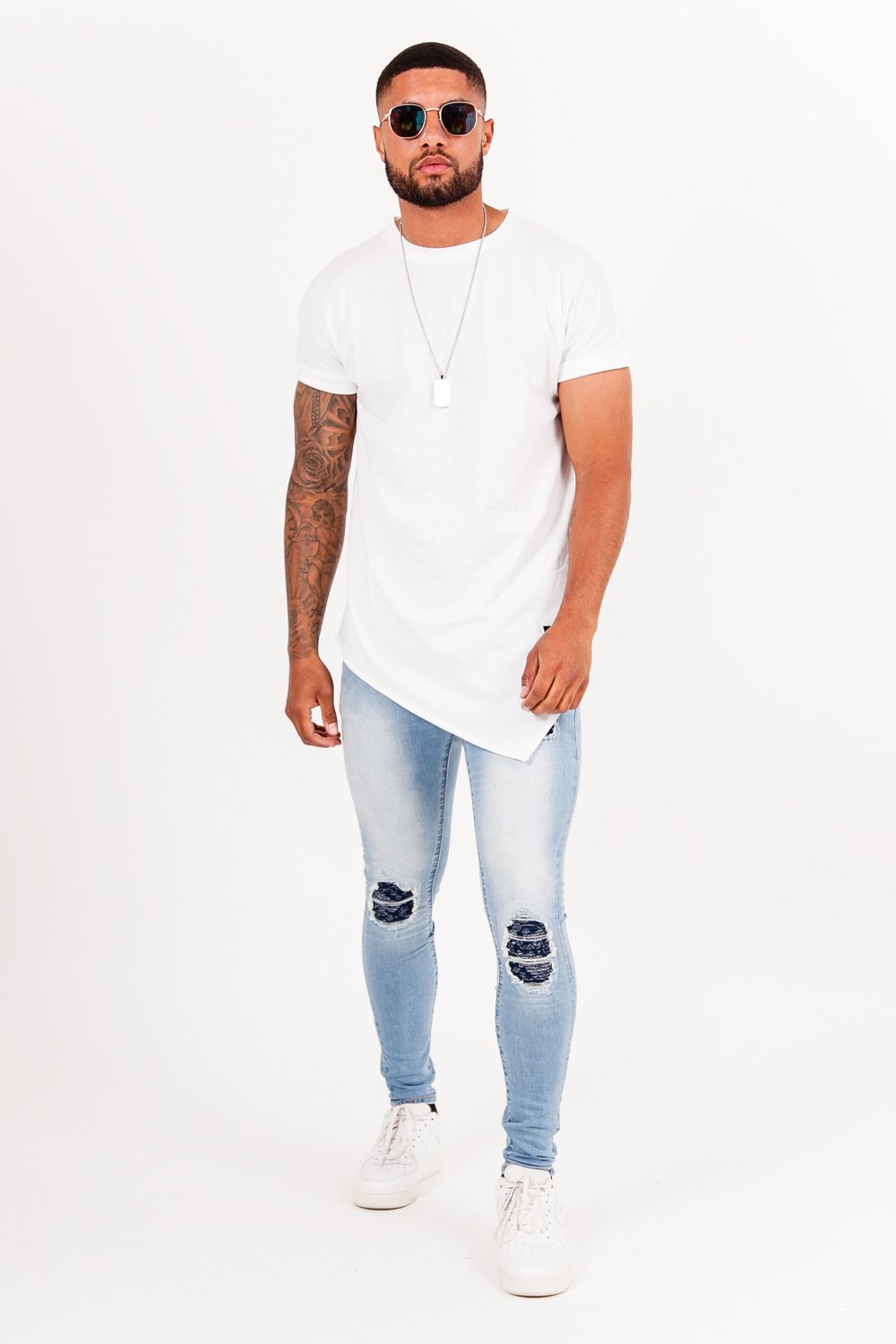 Sixth June - T-shirt large pointe blanc