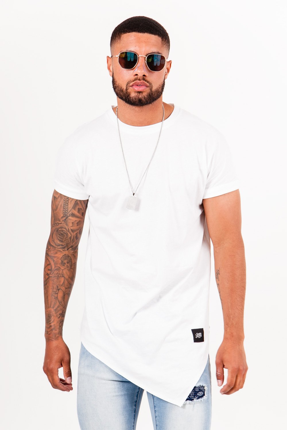 Sixth June - T-shirt large pointe blanc