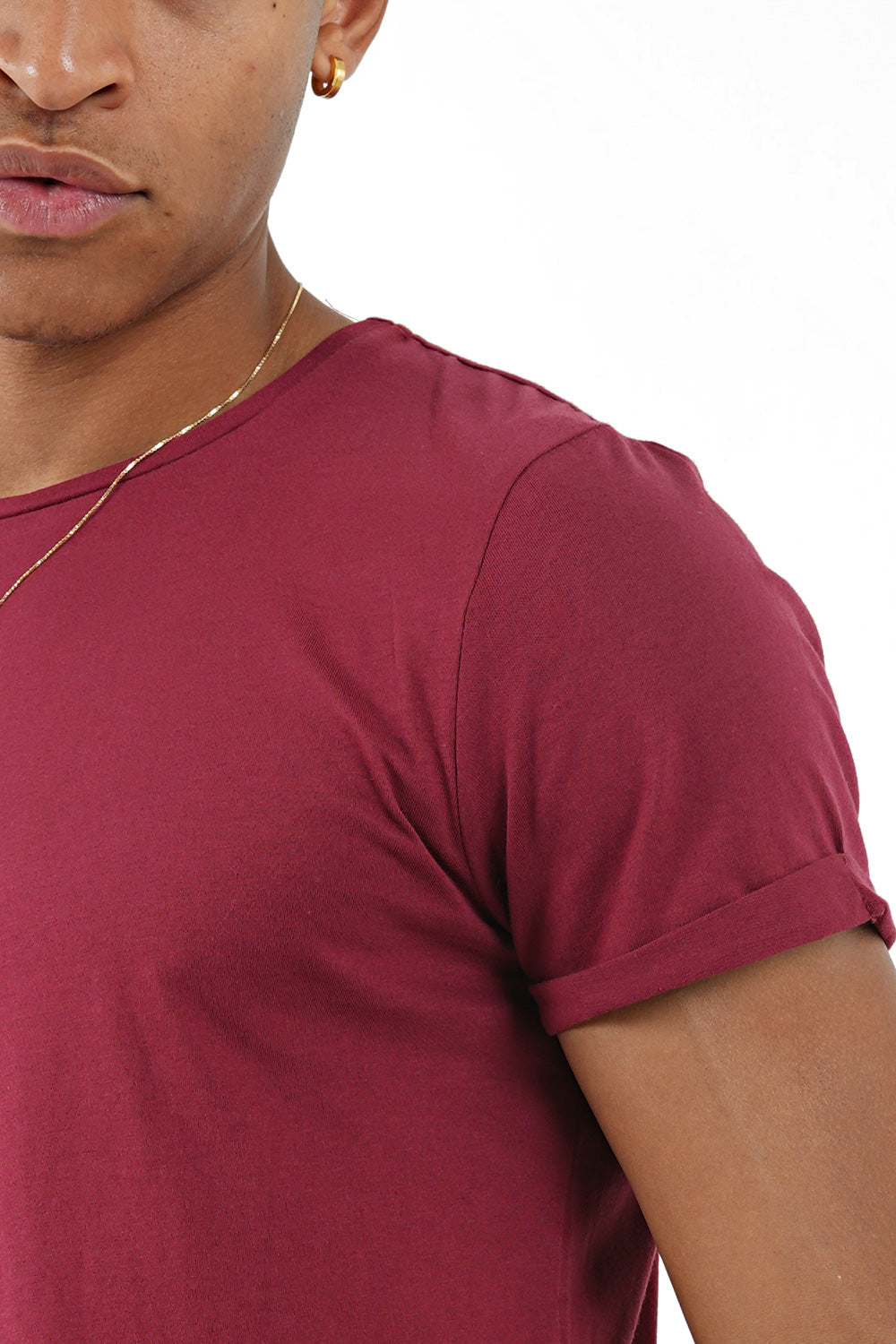 Sixth June - T-shirt bas arrondi Rouge bordeaux