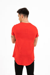 Sixth June - T-shirt bas arrondi Rouge