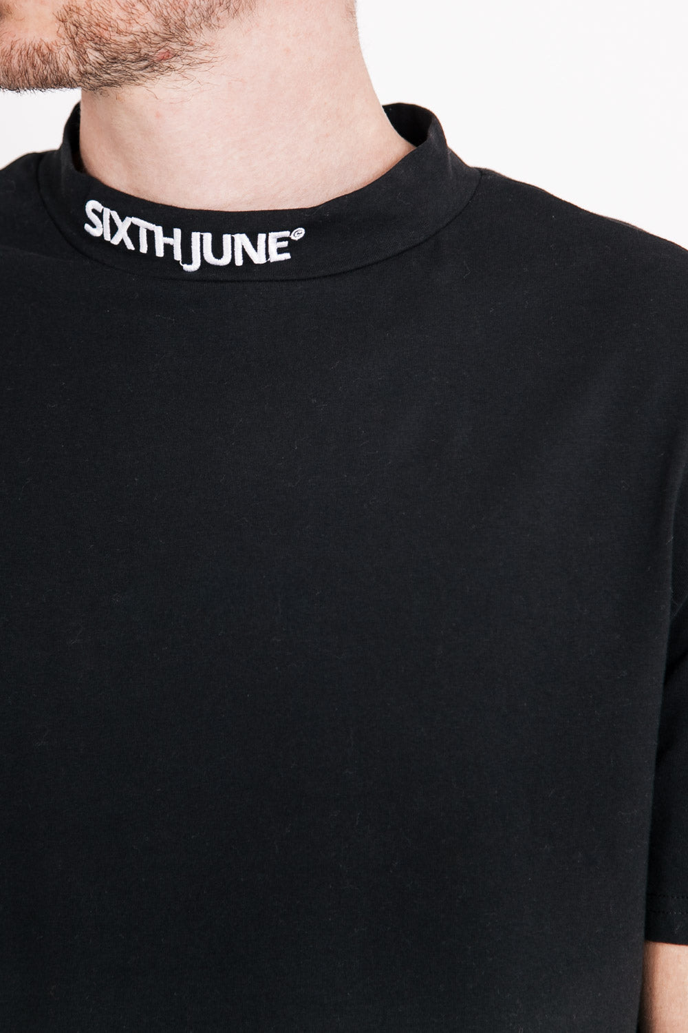 Sixth June - T-shirt logo col noir